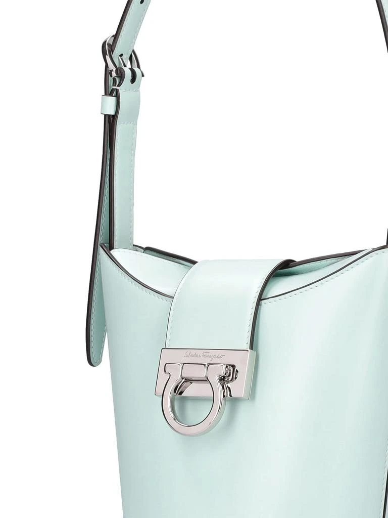 商品Salvatore Ferragamo|Trifolio Smooth Leather Bucket Bag,价格¥8277,第1张图片详细描述