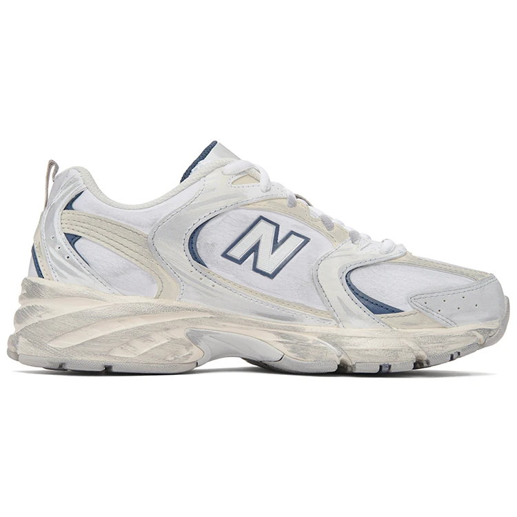 商品[国内直发] New Balance|NB 530 织物网布 春季 轻便 时尚 减震耐磨轻便透气 低帮 生活休闲鞋 男女同款 白灰色,价格¥587,第3张图片详细描述