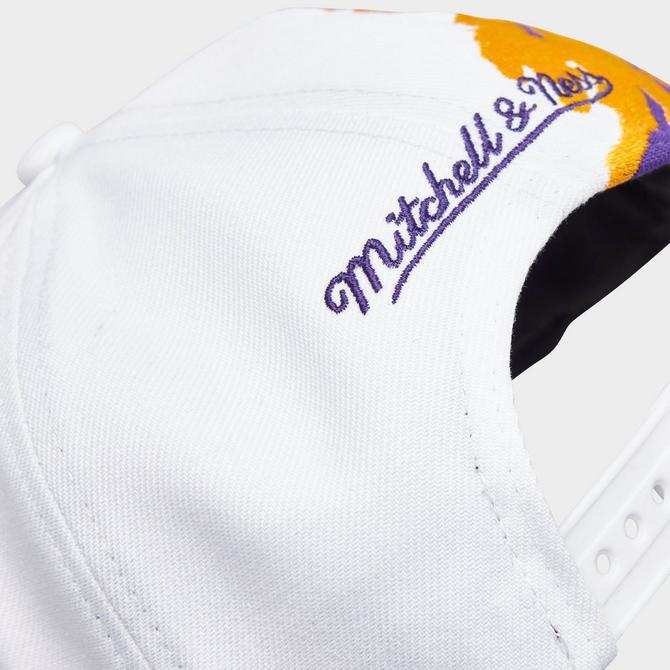 Mitchell & Ness Los Angeles Lakers NBA Paintbrush Snapback Hat商品第4张图片规格展示