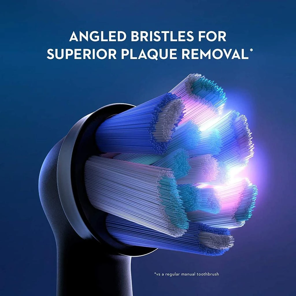 商品Oral-B|Oral-B iO Ultimate Clean Replacement Brush Heads, Black, 2 Count,价格¥171,第3张图片详细描述