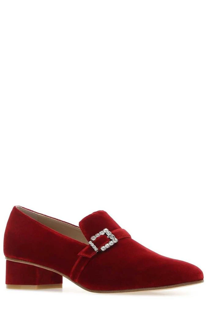 商品Stuart Weitzman|Stuart Weitzman Crystal-Embellished Strap Detail Pumps,价格¥1643,第2张图片详细描述