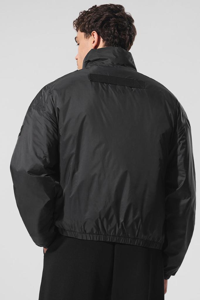 Alo Latitude Light Weight 1/2 Zip Pullover Jacket - Black