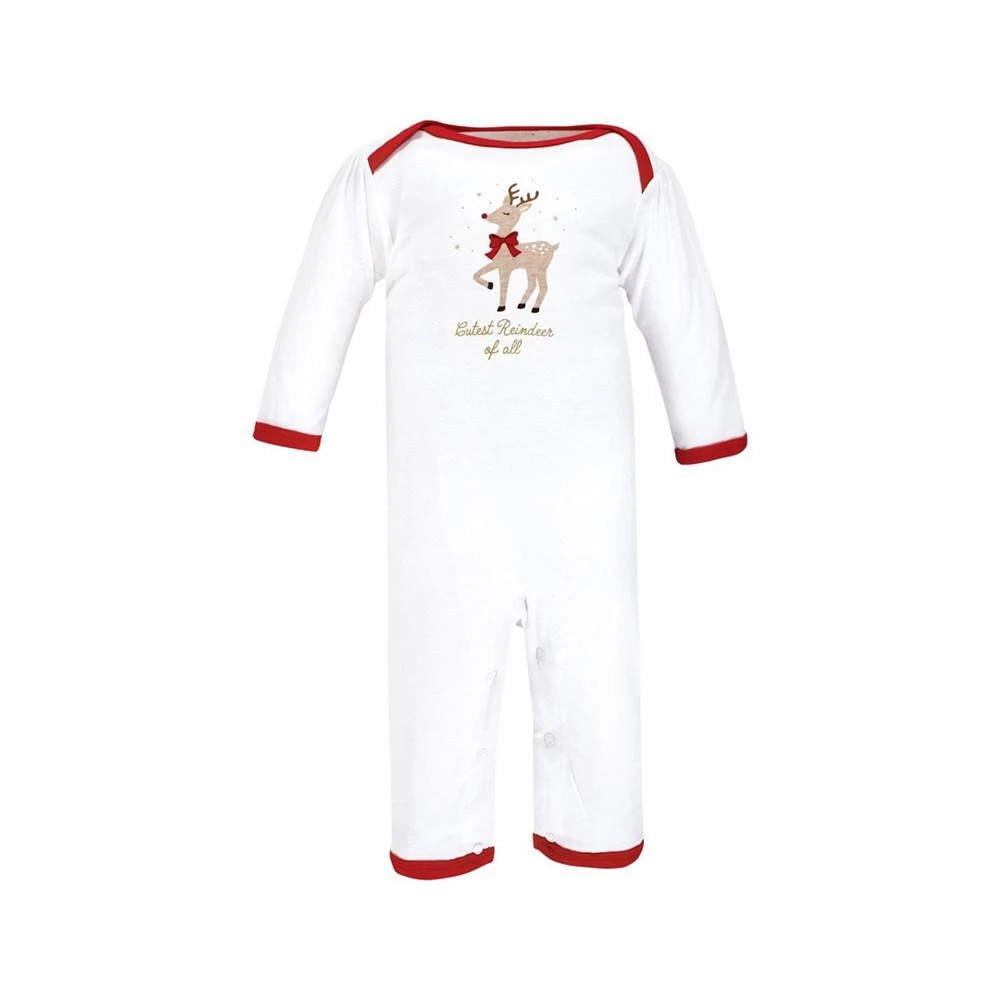 商品Hudson|Baby Girls Reindeer Cotton Coveralls, Pack of 3,价格¥166,第3张图片详细描述