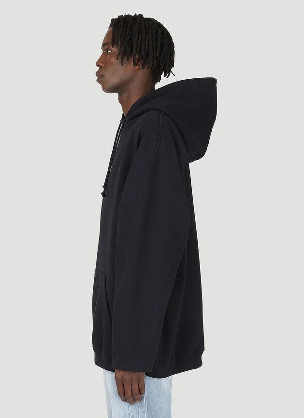 商品Vetements|Logo Label Hooded Sweatshirt in Black,价格¥2954,第3张图片详细描述