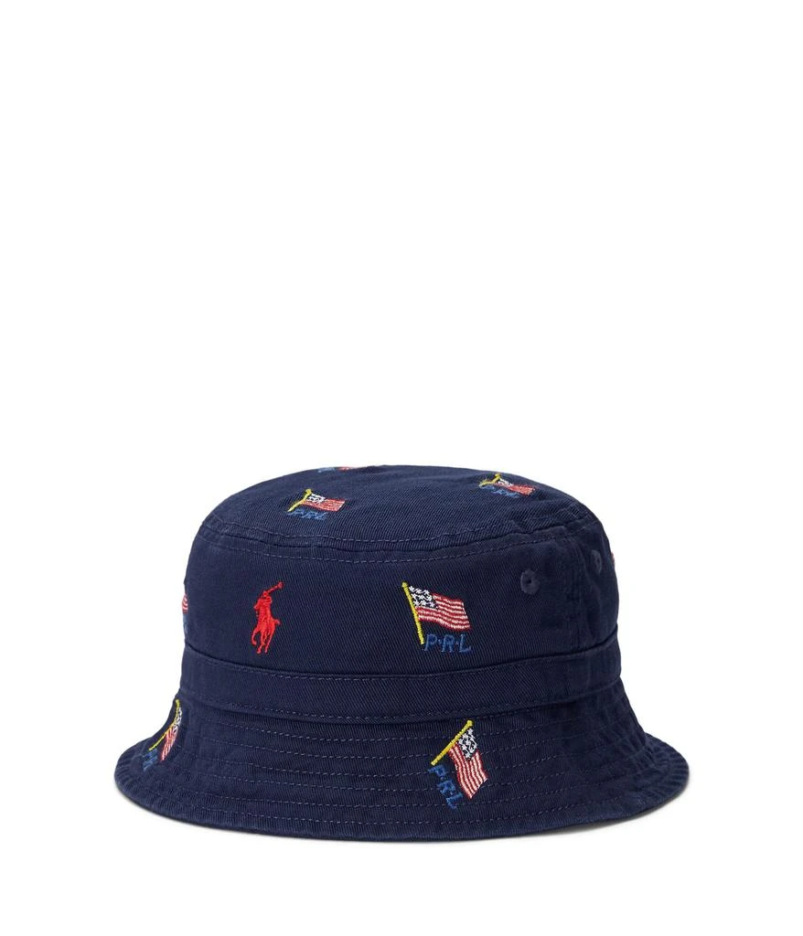 商品Ralph Lauren|Flag Cotton Twill Bucket Hat (Infant),价格¥222,第1张图片