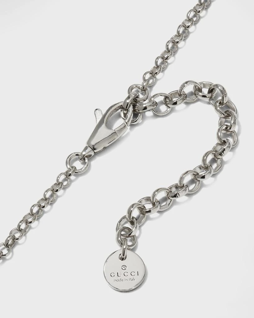 商品Gucci|Blind for Love Sterling Silver Heart Necklace,价格¥2577,第4张图片详细描述