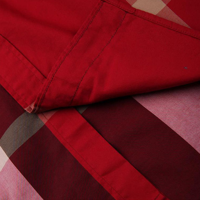 Burberry 博柏利 男士红色格纹长袖衬衫 4554721商品第2张图片规格展示