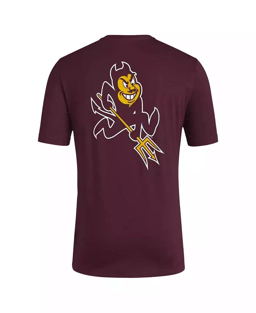 商品Adidas|Men's Maroon Distressed Arizona State Sun Devils Reverse Retro Baseball 2 Hit T-shirt,价格¥226,第2张图片详细描述