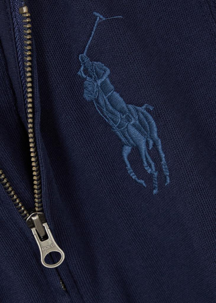 商品Ralph Lauren|KIDS Navy hooded cotton sweatshirt (1.5-6 years),价格¥733,第4张图片详细描述