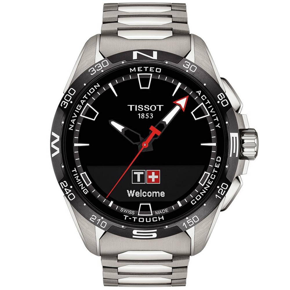 Men's Swiss T-Touch Connect Solar Titanium Bracelet Smart Watch 48mm商品第1张图片规格展示