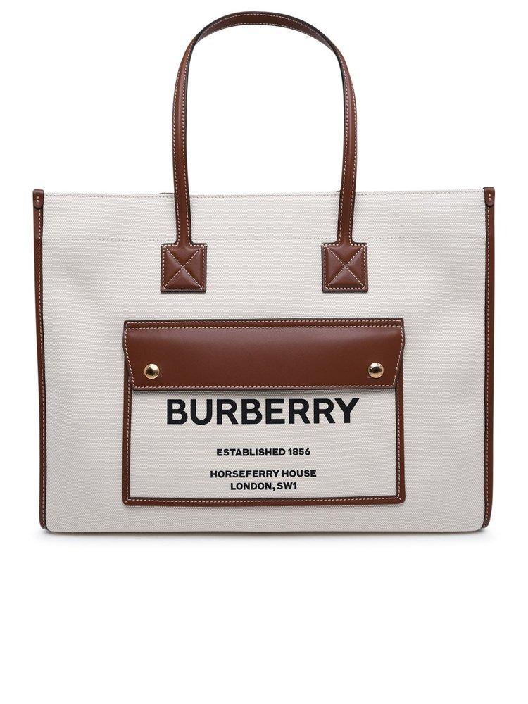 商品Burberry|Burberry Logo Printed Medium Tote Bag,价格¥6803,第1张图片
