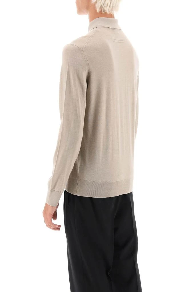商品Zegna|Zegna cashseta polo sweater,价格¥4577,第3张图片详细描述