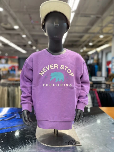 商品The North Face|【Brilliant|包邮包税】北面 NM5MN56U 儿童 长袖T恤 SWEATSHIRT 衬衣 K'S BALBOA SWEATSHIRT,价格¥380,第1张图片