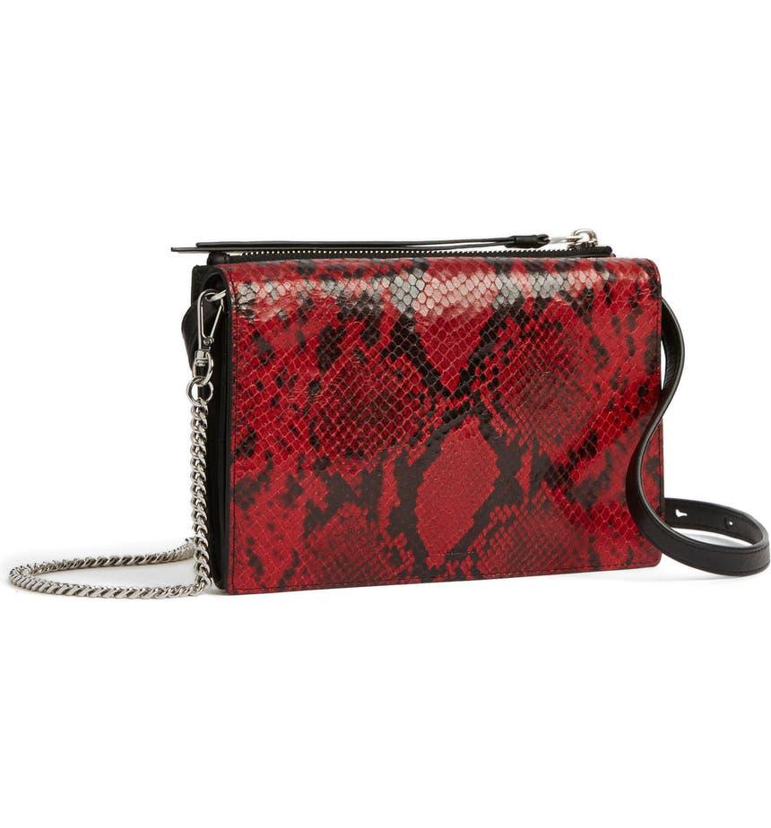 Claremont Snake Embossed Crossbody Bag商品第3张图片规格展示