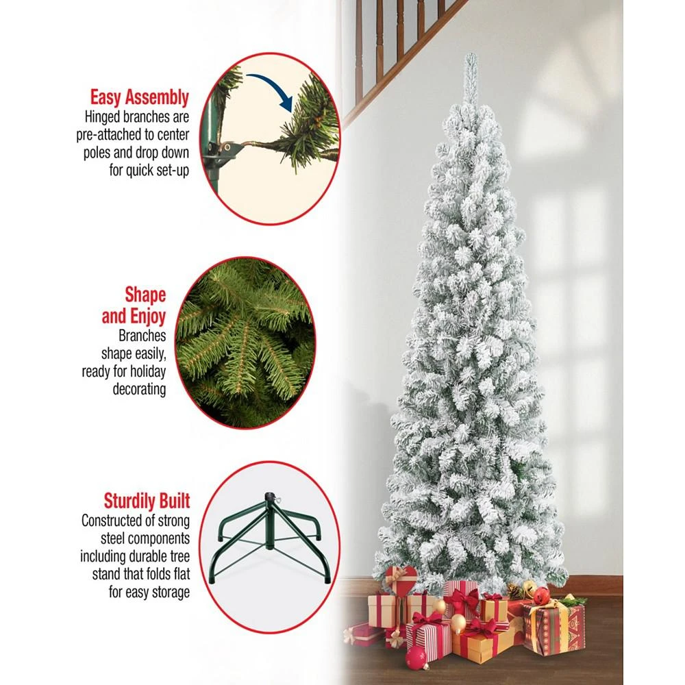 商品National Tree Company|First Traditions 6' Acacia Medium Flocked Tree,价格¥916,第5张图片详细描述