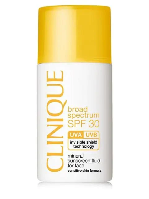 商品Clinique|Broad Spectrum SPF 30 Mineral Sunscreen Fluid for Face,价格¥212,第1张图片