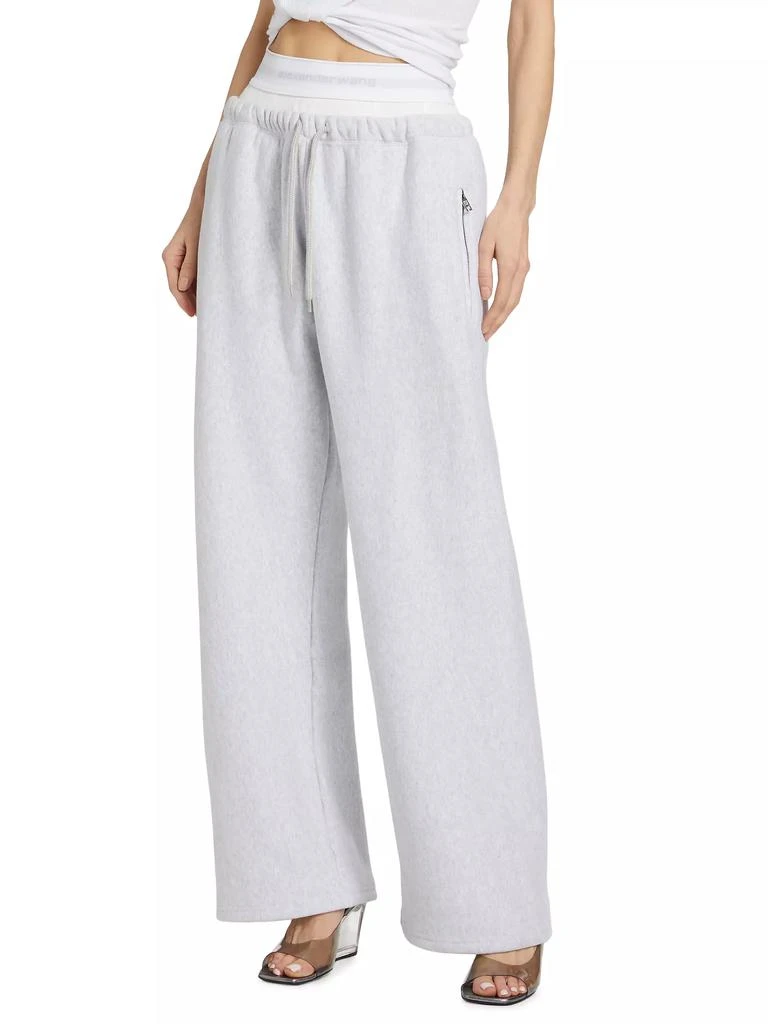 商品Alexander Wang|Exposed Brief Wide-Leg Sweatpants,价格¥3184,第3张图片详细描述