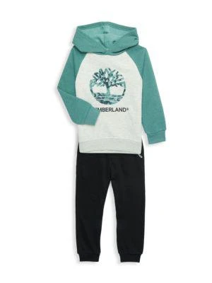 商品Timberland|Little Boy's 2-Piece Hoodie & Joggers Set,价格¥241,第1张图片