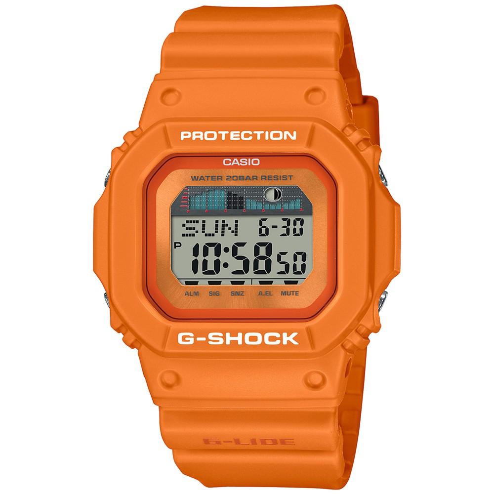 Men's Digital Orange Resin Strap Watch 43mm商品第1张图片规格展示