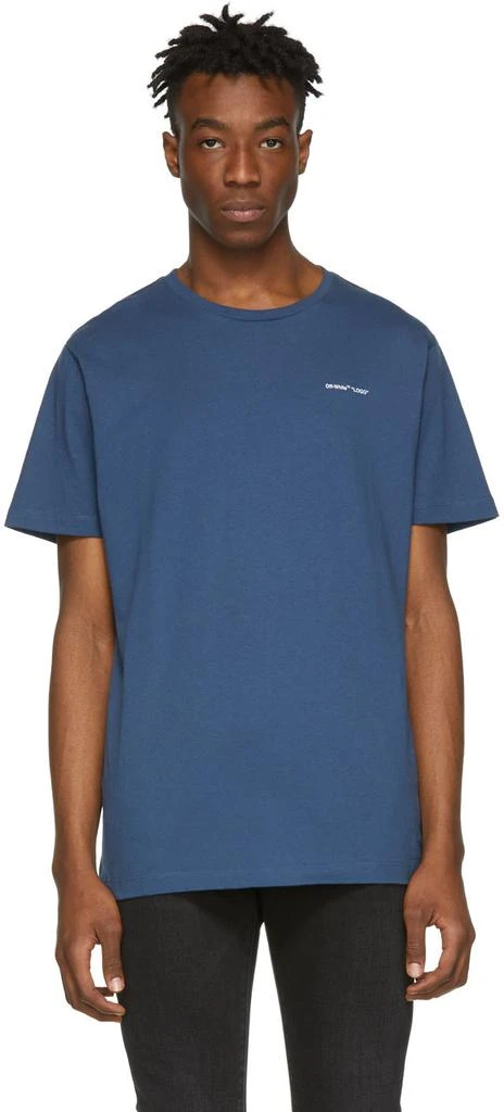商品Off-White|Blue Slim Logo T-Shirt,价格¥1994,第1张图片