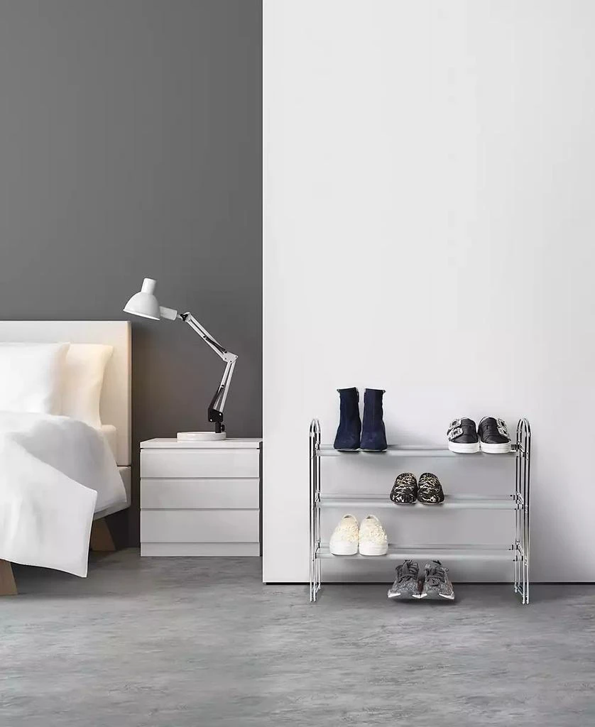 商品Seville Classics|3-Tier Expandable Shoe Rack,价格¥155,第4张图片详细描述