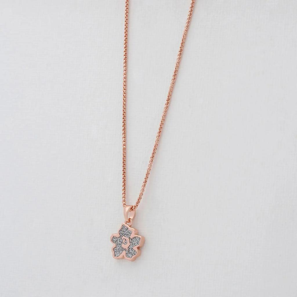 Ted Baker Lilea Rose Gold-Tone and Glittered Enamel Necklace商品第4张图片规格展示