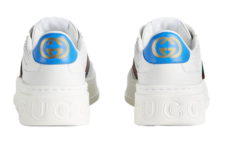 商品[国内直发] Gucci|古驰 Chunky B 饼干鞋 低帮休闲 低帮 时尚板鞋 女款 白,价格¥4515,第5张图片详细描述