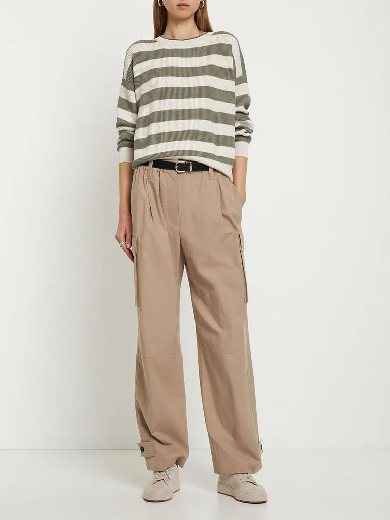 商品Brunello Cucinelli|Cotton Poplin Wide Cargo Pants,价格¥10087,第1张图片详细描述