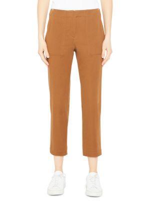 商品Theory|Treeca Topstitched Ankle Pants,价格¥638,第1张图片