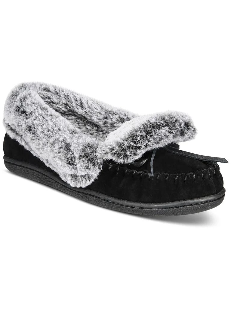 商品Charter Club|Dorenda Womens Suede Cozy Moccasin Slippers,价格¥153,第1张图片