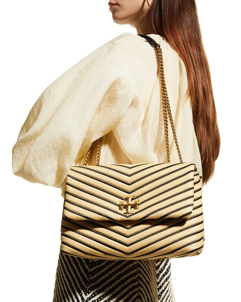 Kira Chevron Straw Convertible Shoulder Bag 商品