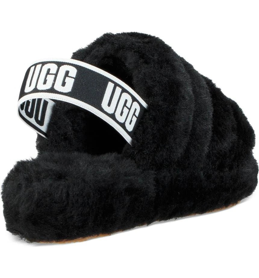 商品UGG|Fluff Yeah Faux Fur Slingback Sandal,价格¥375,第2张图片详细描述