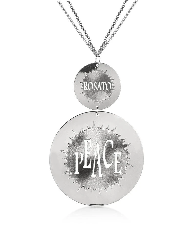 商品Rosato 洛萨朵|Sterling Silver Peace & Signature Charm Long Necklace,价格¥1619,第1张图片