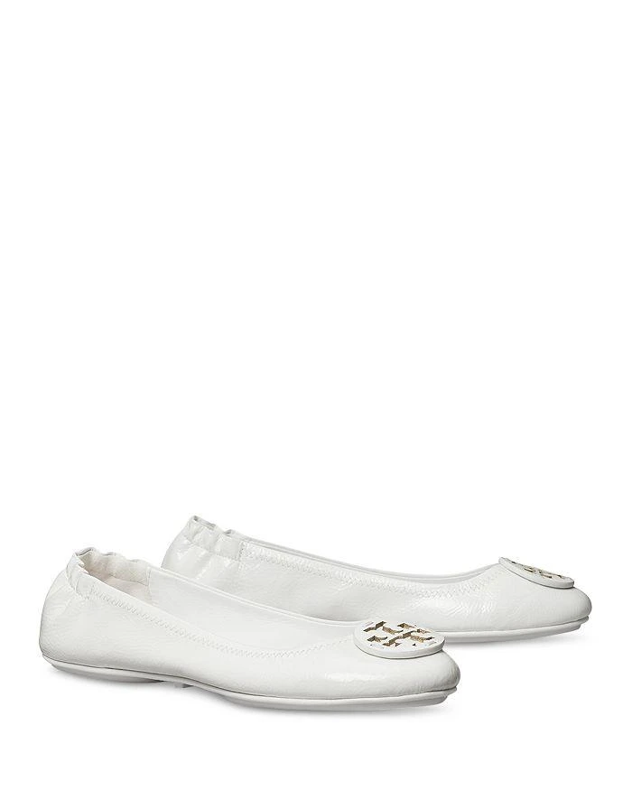 商品Tory Burch|Women's Minnie Travel Leather Ballet Flats,价格¥1698,第1张图片