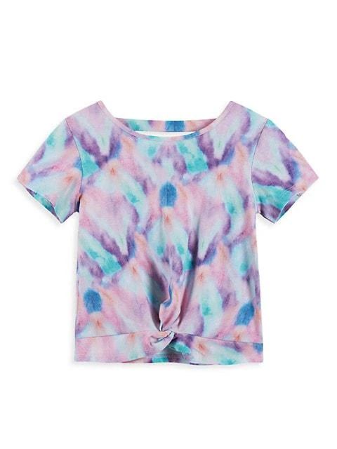 商品Andy & Evan|Little Girl's 2-Piece Tie-Dye T-Shirt & Shorts Set,价格¥195,第3张图片详细描述