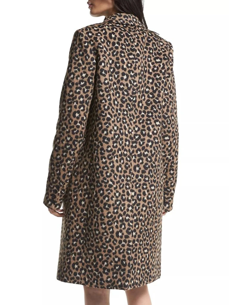 商品Michael Kors|Leopard Jacquard Midi-Coat,价格¥4699,第4张图片详细描述