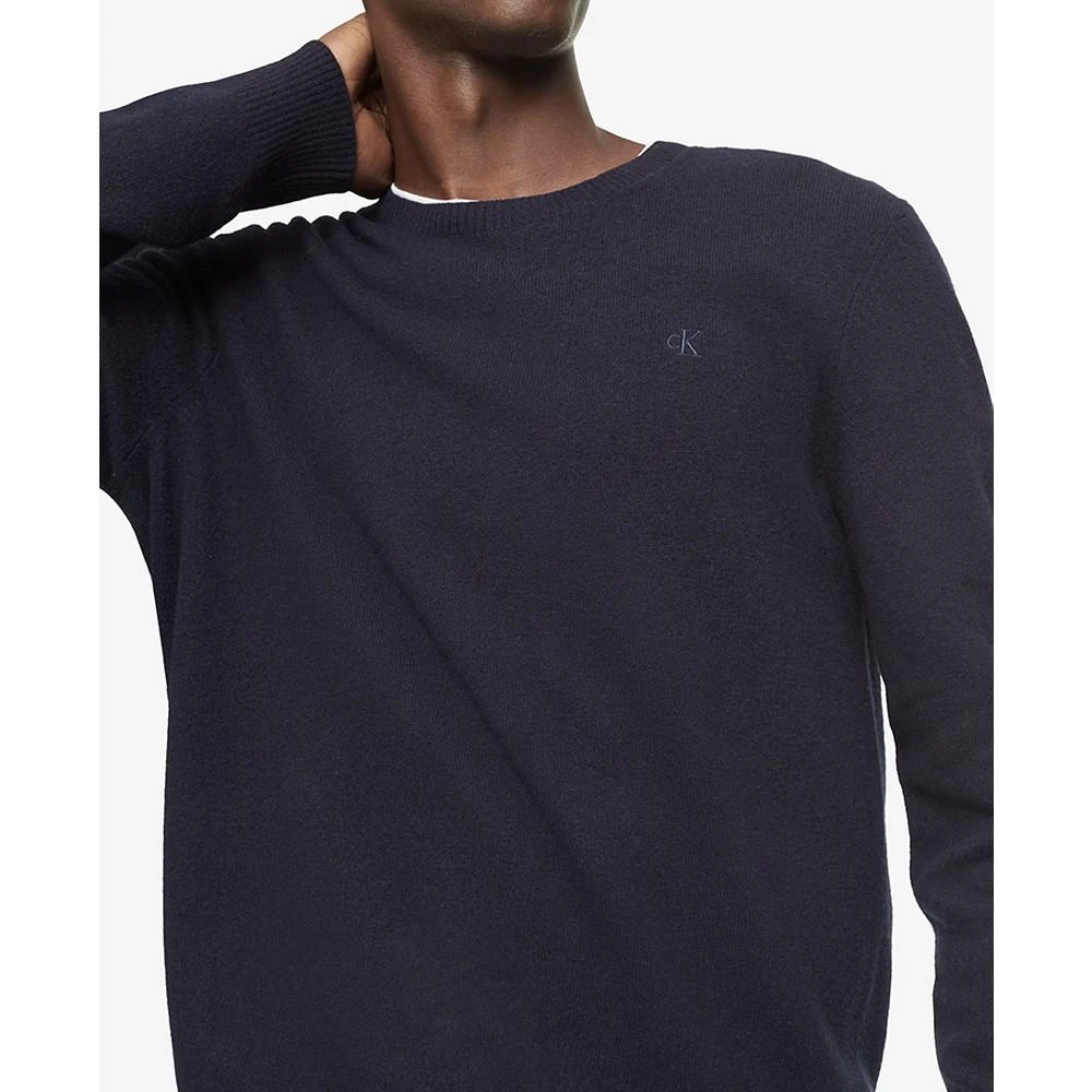 Calvin Klein Men's Solid Crewneck Merino Wool Sweater 2