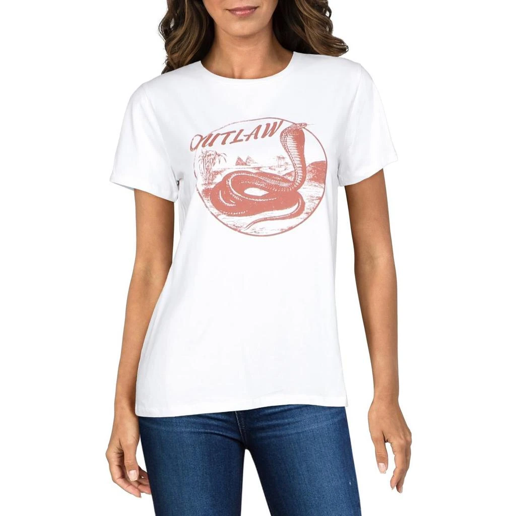 商品Charlie Holiday|Charlie Holiday Womens Crewneck Knit Graphic T-Shirt,价格¥46,第1张图片