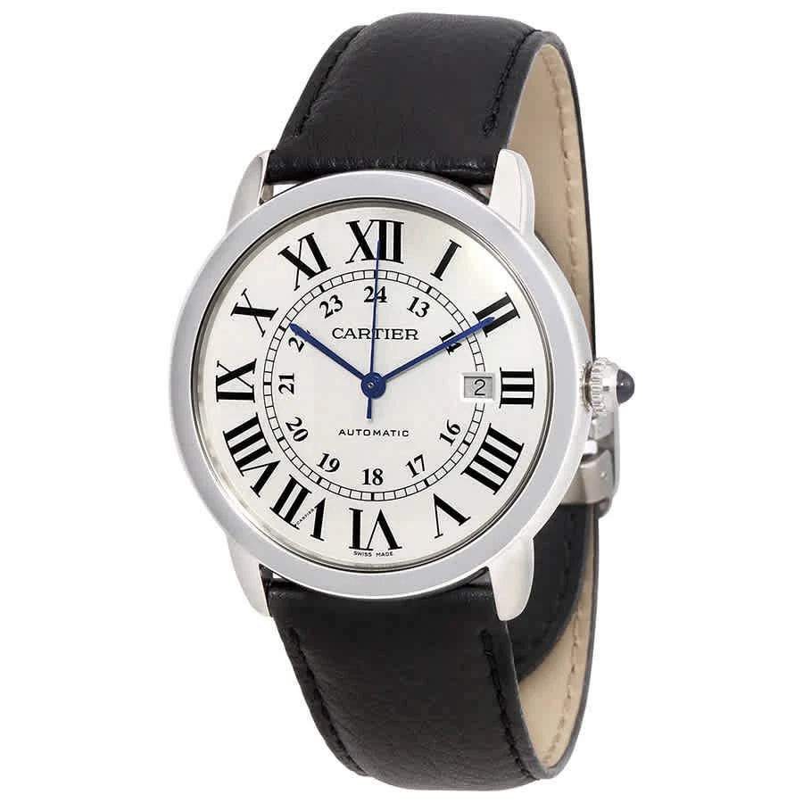 商品Cartier|Ronde Solo Automatic Silvered Opaline Dial Men's Watch WSRN0022,价格¥31088,第1张图片
