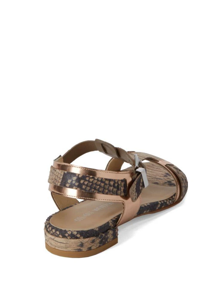商品Stuart Weitzman|Embossed Leather Sandals,价格¥787,第2张图片详细描述