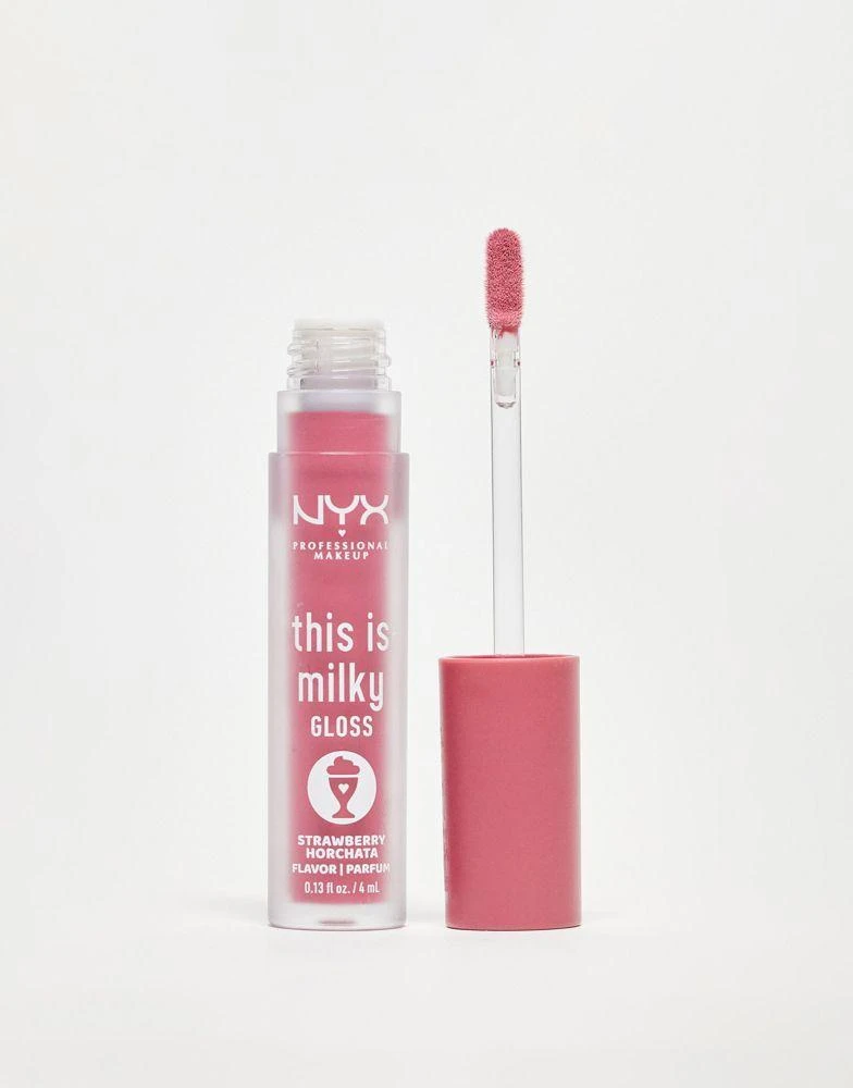 商品NYX Professional Makeup|NYX Professional Makeup This Is Milky Gloss Lip Gloss - Strawberry Horchata,价格¥74,第1张图片