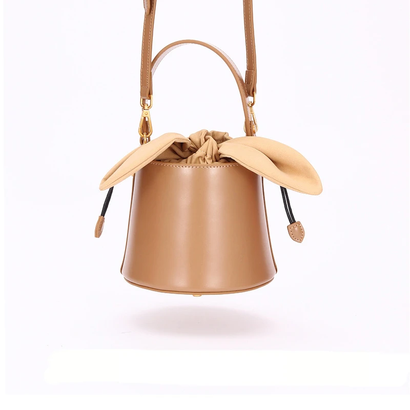 格岚云顿设计女包水桶包包女2022新款蝴蝶结单肩包斜挎包bags 商品
