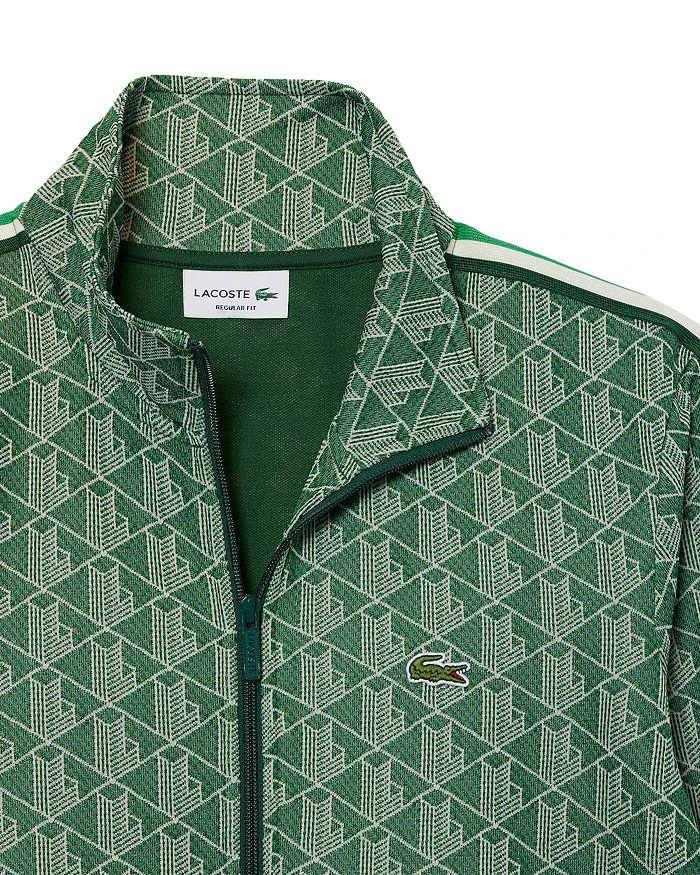 商品Lacoste|Monogram Print Zip Front Track Jacket,价格¥1454,第5张图片详细描述