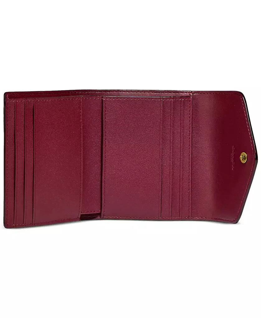 商品Coach|Wyn Small Leather Wallet In Colorblock Signature Canvas,价格¥957,第3张图片详细描述