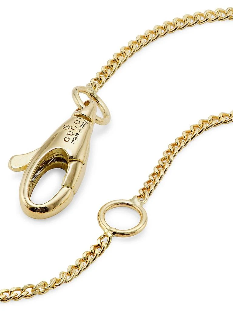 商品Gucci|Ouroboros 18K Yellow Gold & Emerald Pendant Necklace,价格¥16485,第3张图片详细描述