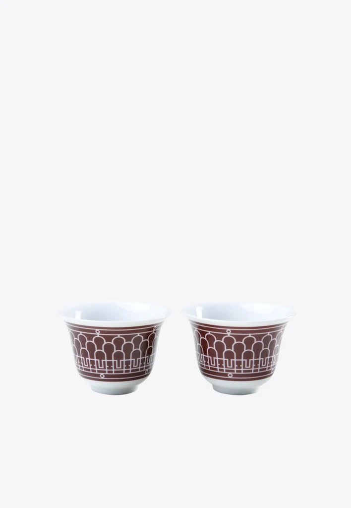 商品Hermes|Small H Déco Porcelain Cups - Set of 2,价格¥2273,第1张图片