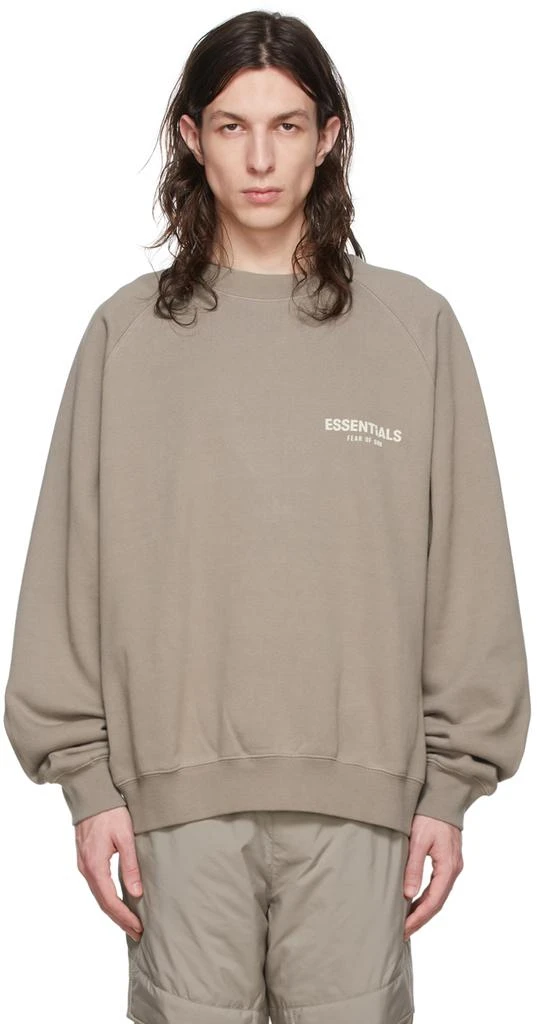 商品Essentials|Essentials灰褐色棉质卫衣,价格¥401,第1张图片