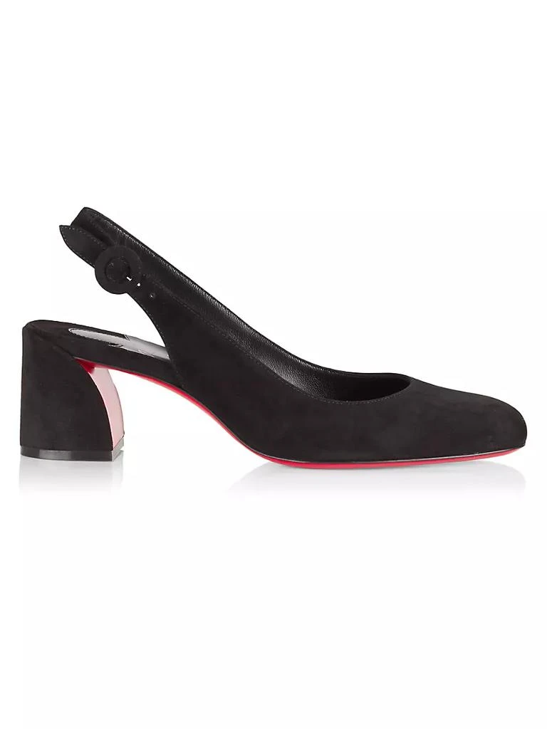 商品Christian Louboutin|So Jane 55MM Suede Slingback Pumps,价格¥6626,第1张图片