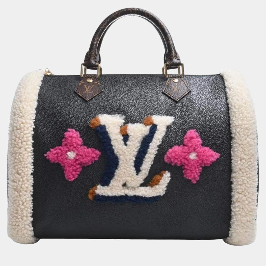 Louis Vuitton Poudre Ostrich Limited Edition Frame Speedy Bag