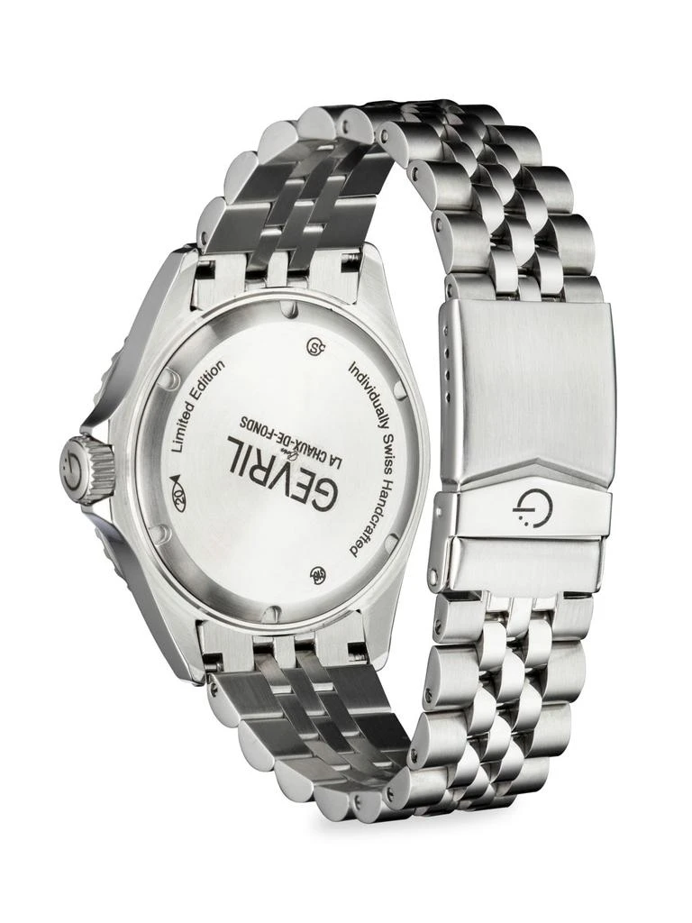 商品Gevril|Wall Street 43MM Stainless Steel Bracelet Watch,价格¥7100,第3张图片详细描述